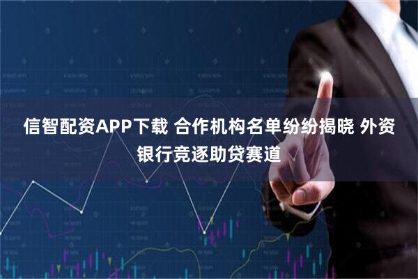 信智配资APP下载 合作机构名单纷纷揭晓 外资银行竞逐助贷赛道